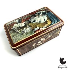 Alternative view of Henriëtte Ronner Knip koektrommel met katten Antiek