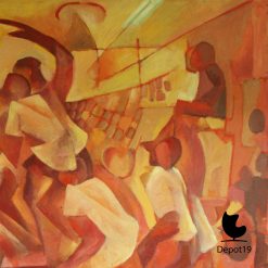 Alternative view of Van Dulmen Krumpelman Volleybal schilderij 2D Kunst