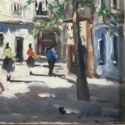 Alternative view of Jan Kelderman Parijs Montparnasse schilderij ca1960