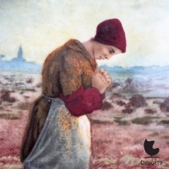 Alternative view of Bord Limoges Angelus Millet Jean-François 1960s