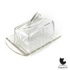 Alternative view of Copier kaasstolp Leerdam glasfabriek uit de jaren 1930 Art deco