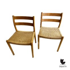 Alternative view of Niels Otto Møller Model 84 stoel Møller Møbelfabrik 1960s