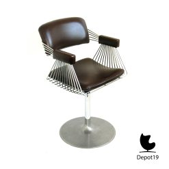 Alternative view of Rudi Verelst Novalux Delta draadstoel 1970s