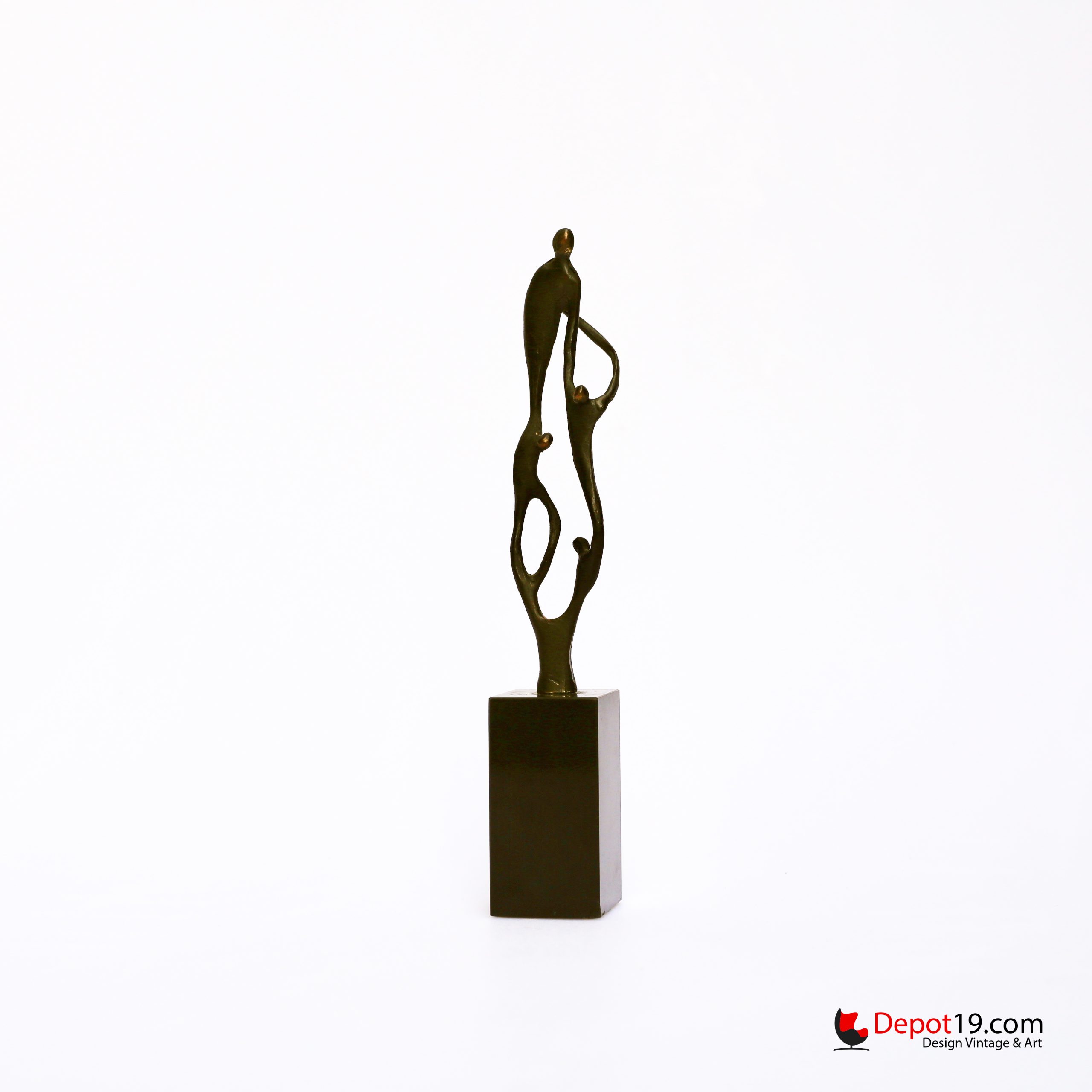 Sculptuur brons Corry Ammerlaan Artihove Samen Sterk 1980s - Afbeelding 2