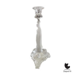 Val Saint Lambert Maria kandelaar persglas kaarsenstandaard Art Nouveau ca 1910 2