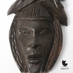 Alternative view of Afrikaans ebbenhouten tribal gezichtsmasker sculptuur 1960s