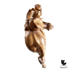 Balinese houten sculptuur waterbuffel berijders 6