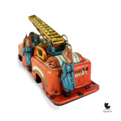 TN Nomura Brandweerwagen blikken speelgoed ca1950s 4