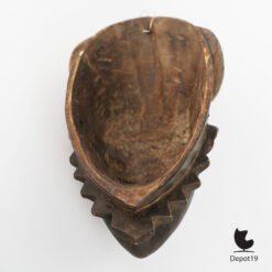 Afrikaans Baule Masker Houten Masker Ivoorkust ca 1950 achter