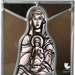 Alternative view of Annemiek Punt gebrandschilderd glas in lood Maria met Kind ca 1990s