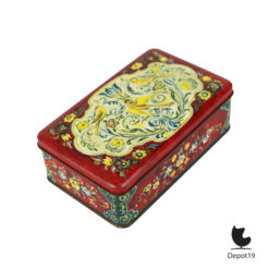 Douwe Egberts volkskunst bewaarblik vogels bloemen ca 1950 3