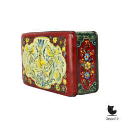 Douwe Egberts volkskunst bewaarblik vogels bloemen ca 1950 5