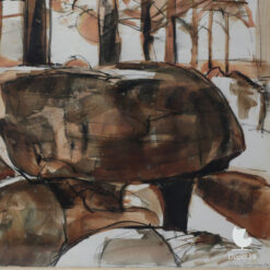 Edwin Douglas aquarel Hunebedden Emmen 1984 5a