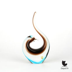 FM Ronneby glazen vogel Zweden handgeblazen studioglas ca1960 2