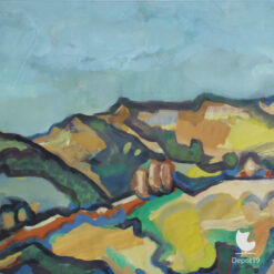 Henk Zweerus Landschap Frankrijk Gouache 1980 4