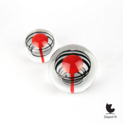 Alternative view of Jaroslav Svoboda Karlov paperweights glas set Tsjechië ca. 1970