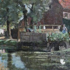 Johan Antonie de Jonge Tuinieren Olieverf 1897 4