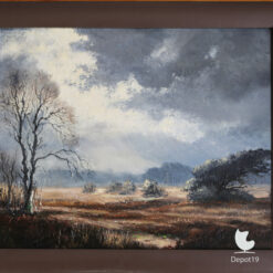 Johan Ebregt Donkere Wolken Boven de Hei olieverf op board 2