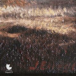 Johan Ebregt Donkere Wolken Boven de Hei olieverf op board signature