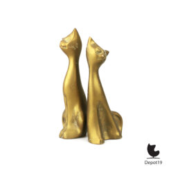 Set messing liefdeskatten sculpturen ca 1970 3