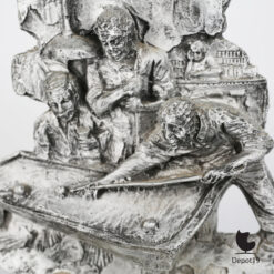 VBO Bar Biljartscene sculptuur Van Bergen Objects NL ca 1980 detail 2