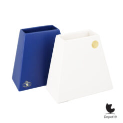 Velsen Studio Keramiek vaas blauw Nederland 1980 Post Modern design