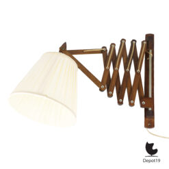 Zweers schaarlamp harmonica wandlamp ca 1960 Nederlands design 2