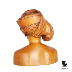 AA Fatimah Bali houten buste vrouw ca 1930–1940 6