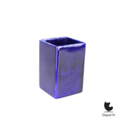Afina Rijnsburg kokervaas keramiek blauw 1970s 3