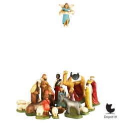 Anton Peree AP845 kerststal 18delig vintage kerstgroep 1950s set