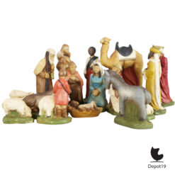 Anton Peree AP845 kerststal 18delig vintage kerstgroep 1950s group