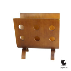 Bentwood tijdschriftenrek Alvar Aalto stijl MCM 1