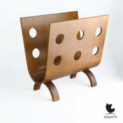 Bentwood tijdschriftenrek Alvar Aalto stijl MCM 4
