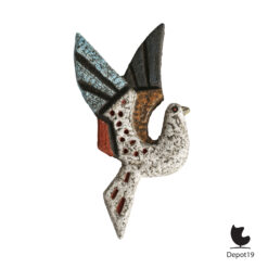 Joop Puntman AMHA wandobject keramische vogel ca 1965 6