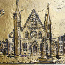 Messing Plaquette Ridderzaal Den Haag 1950s 5