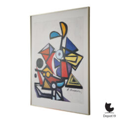 Reproductie Lee Krasner Composition 1943 abstract art print 1970s 2