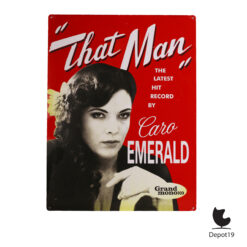 Caro Emerald metalen wandbord That Man vintage tin sign 5