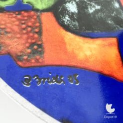 Decoratief bord Clemens Briels keramiek 2005 Nederlandse kunst bord signature