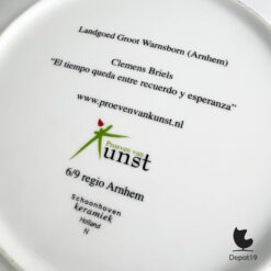 Decoratief bord Clemens Briels keramiek 2005 Nederlandse kunst bord 7