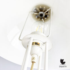 Dijkstra tafellamp jaren 70 wit metaal Nederlands design 7