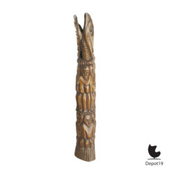 Gesneden waterbuffel totem Afrika uit been ca 1900 3