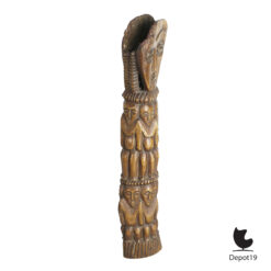 Gesneden waterbuffel totem Afrika uit been ca 1900 4