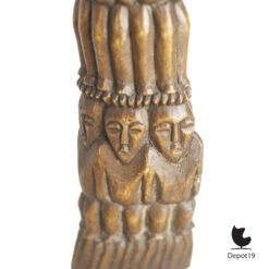 Gesneden waterbuffel totem Afrika uit been ca 1900 6