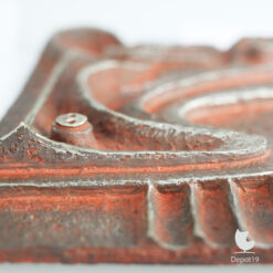 Groot Brutalistisch giethars wandreliëf handgemaakt atelierwerk 1970s 7