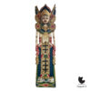 Balinees tempelbeeld Vrouwelijke arca polychromie en vergulding ca 1920 2