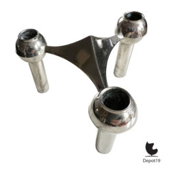 Nagel kandelaar S22 Werner Stoff design Mid-Century Modern modulair chroom 1960s 3