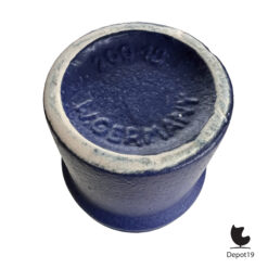 Scheurich 523-18 vaas West Germany keramiek Fat Lava rood blauw 1960s 6