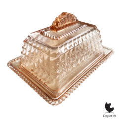 osef Inwald Art Deco persglas boterstolp Rosalin glas – cassettepatroon – ca 1930 1