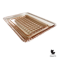 osef Inwald Art Deco persglas boterstolp Rosalin glas – cassettepatroon – ca 1930 5